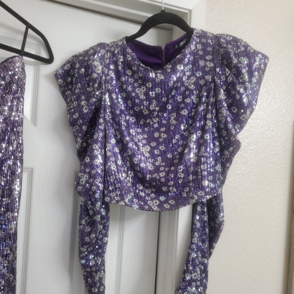 Lavander Sequin Set